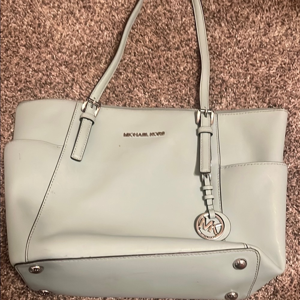 Michael Kors Light Blue Tote Bag